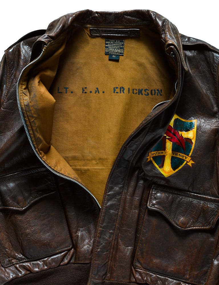 archive】sullen Bomber Leather-jacket WWII Bomber Jackets